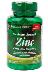 Zink Zinkglukonat 250 Tabletter HOLLAND & BARRETT